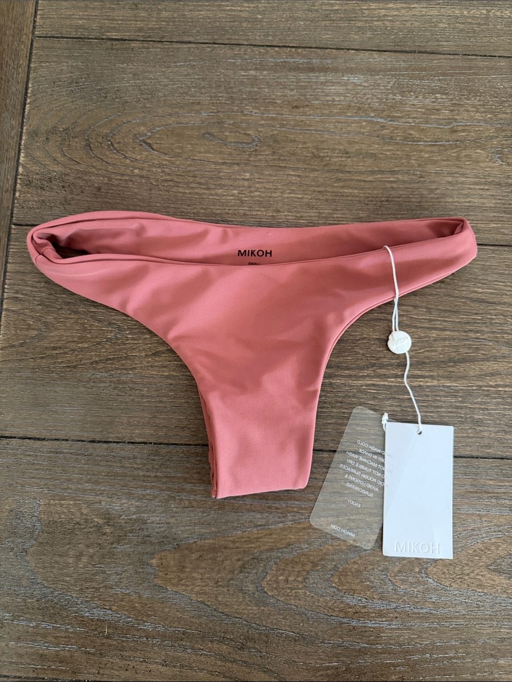 NWT Mikoh Swim Cheeky Bikini Bottoms Rose Pink size S